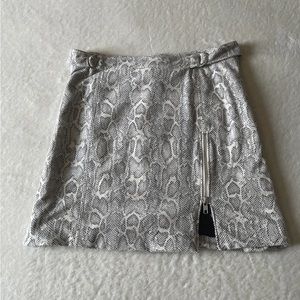 Free People Midnight Magic Snake Printed Mini Skirt